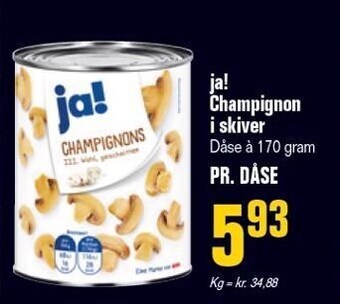 Otto Duborg Ja! champignon i skiver tilbud