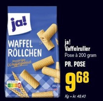 Otto Duborg Ja! vaffelruller tilbud