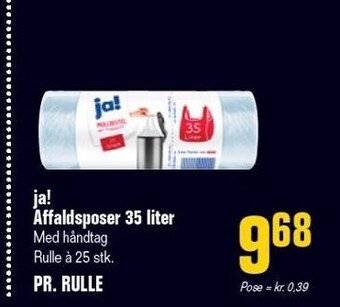 Otto Duborg Ja! affaldsposer 35 liter tilbud