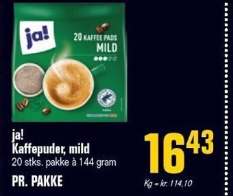 Otto Duborg Ja! kaffepuder, mild tilbud