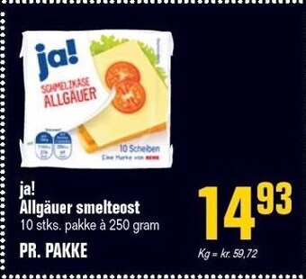 Otto Duborg Ja! allgäuer smelteost tilbud