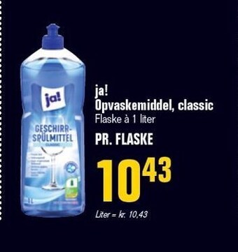 Otto Duborg Ja! opvaskemiddel, classic tilbud