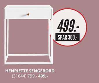 Henriette sengebord