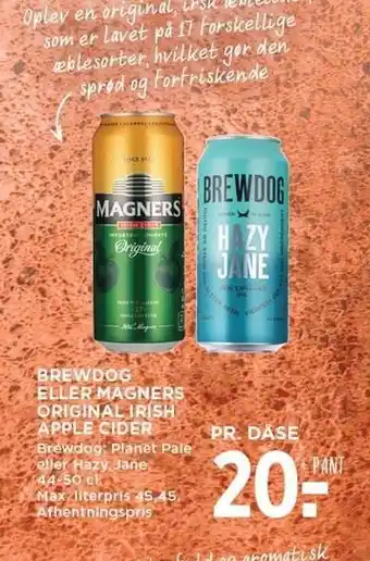 MENY Brewdog el. magners original irish apple cider tilbud