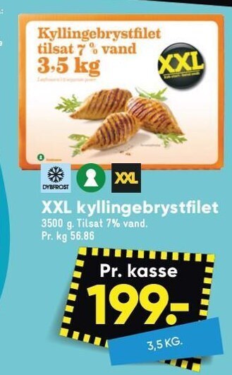 Bilka Xxl kyllingebrystfilet tilbud