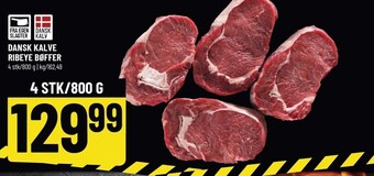 Løvbjerg Dansk kalve ribeye bøffer tilbud