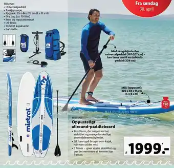 Mistral oppusteligt allround-paddleboard