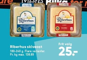 Bilka Riberhus skiveost tilbud