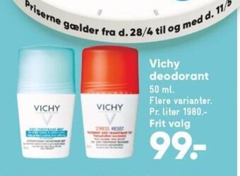 Bilka Vichy deodorant tilbud