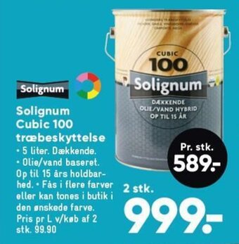 Bilka Solignum Cubic 100 træbeskyttelse tilbud