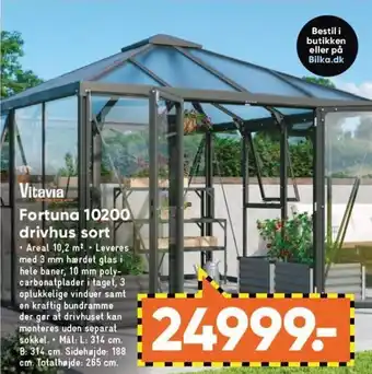 Bilka Vitavia Fortuna 10200 drivhus sort tilbud