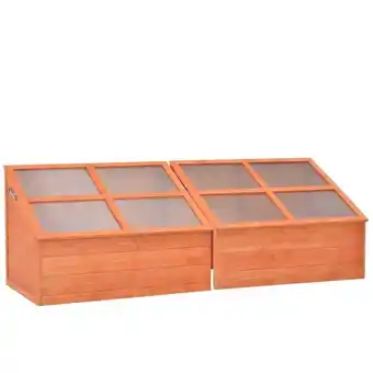Drivhus 180x57x62 cm træ