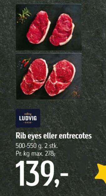 Føtex Ludvig ribeye tilbud