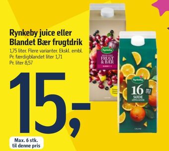 16 serie appelsinjuice søde