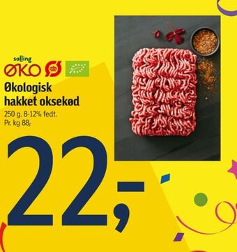 Føtex Salling øko hakket oksekød tilbud