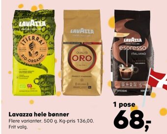 Kvickly Qualita oro kaffebønner tilbud