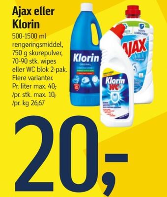 Føtex Ajax rengøring - universal tilbud