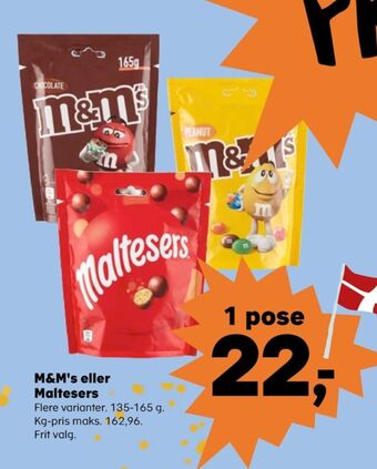 Kvickly Maltesers chokoladepastiller tilbud