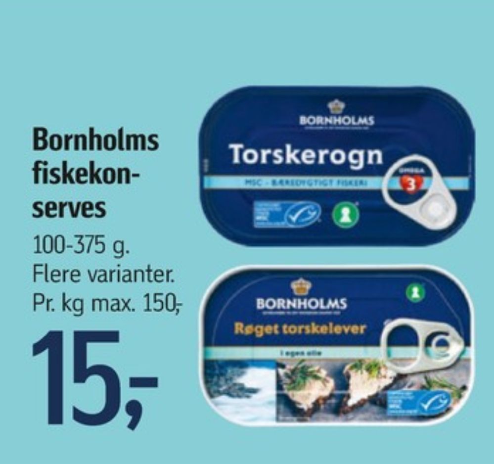 Bornholms torskerogn tilbud hos Føtex