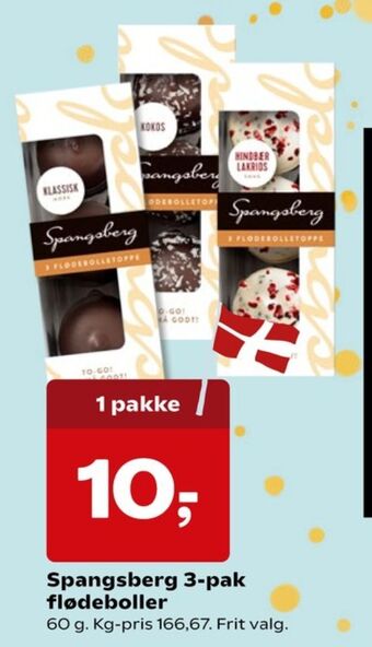 Kvickly Spangsberg flødeboller hindbær & lakrids tilbud
