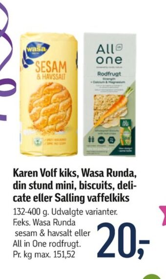 Føtex Karen volf kiks tilbud