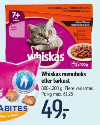 Føtex Whiskas kattefoder tilbud