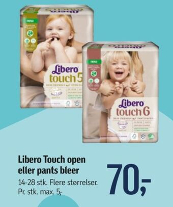 Føtex Touch bleer str 6 13-20 kg tilbud