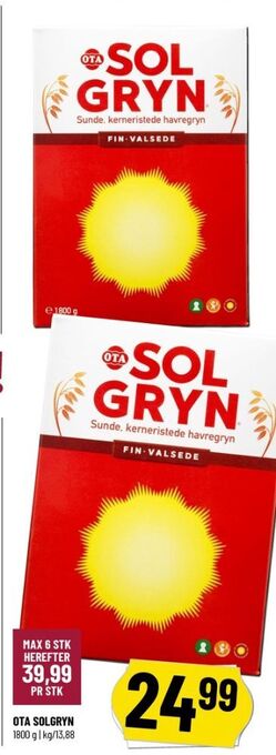 Løvbjerg Ota sol gryn havregryn tilbud