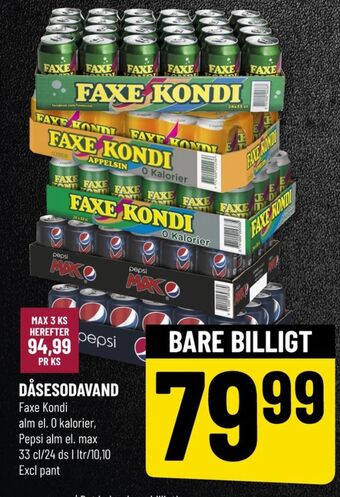 Løvbjerg Faxe kondi sportssodavand tilbud