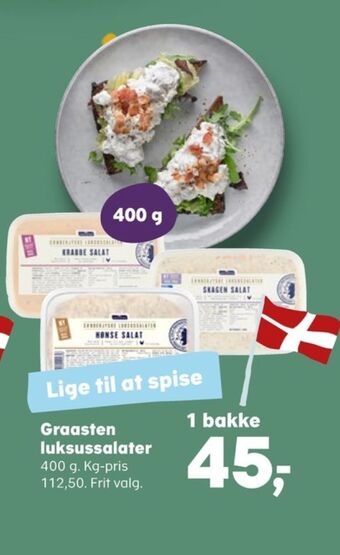 Sønderjyske luksussalater krabbesalat