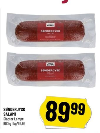 Slagter lampe sønderjysk salami