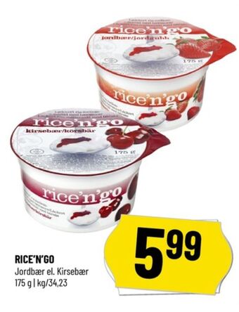 Løvbjerg Rice'n'go risdessert jordbær tilbud