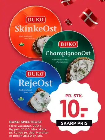 MENY Buko smelte smøreost champignonost tilbud