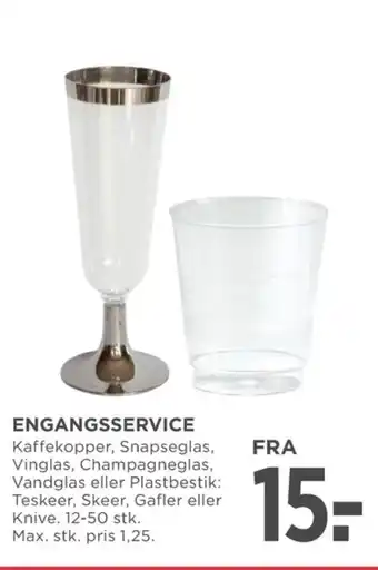 MENY Ukendt engangsglas tilbud