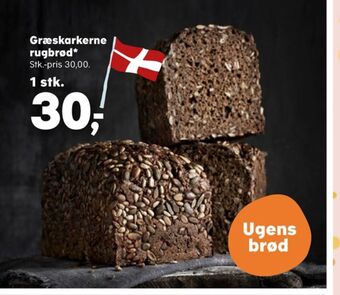 SuperBrugsen Ukendt bageren rugbrød tilbud