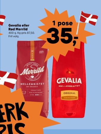 SuperBrugsen Original kaffe formalet tilbud