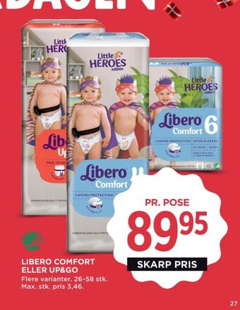 MENY Comfort bleer str 4 7-11 kg tilbud