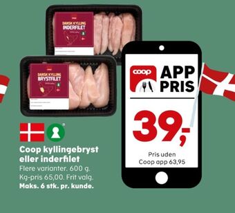 SuperBrugsen Coop kyllingebrystfilet tilbud