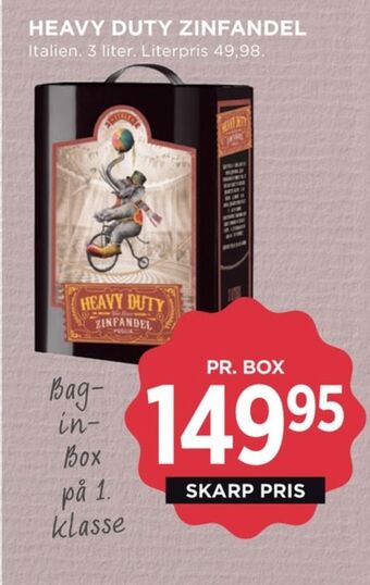 MENY Ukendt italiensk rødvin tilbud