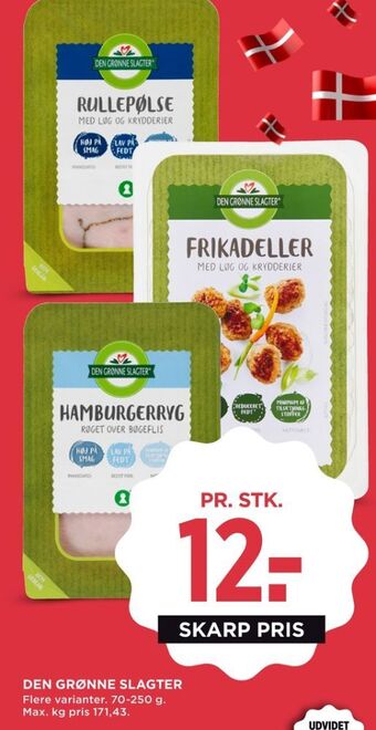 MENY Den grønne slagter rullepølse med løg & krydderier tilbud