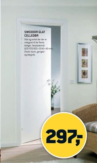 XL-BYG Swedoor dør tilbud