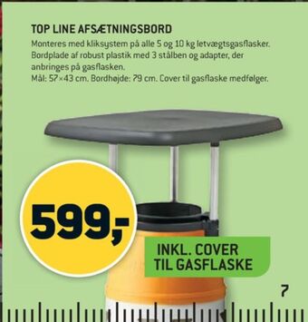 XL-BYG Top line gasflaskebord tilbud