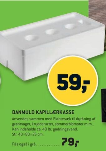 Danmuld kapillærkasse