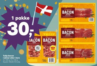 SuperBrugsen Tulip baconskiver tilbud