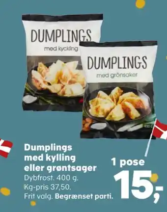 SuperBrugsen Ukendt dumplings tilbud