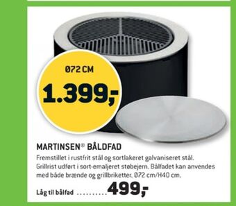 XL-BYG Martinsen bålfad tilbud