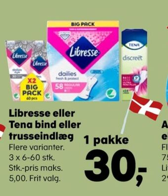 SuperBrugsen Libresse bind tilbud