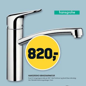 XL-BYG Hansgrohe køkkenarmatur tilbud