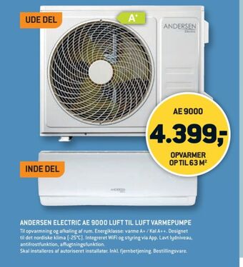 XL-BYG Andersen electric varmepumpe tilbud