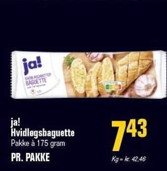 Otto Duborg Ja! hvidløgsbaguette tilbud